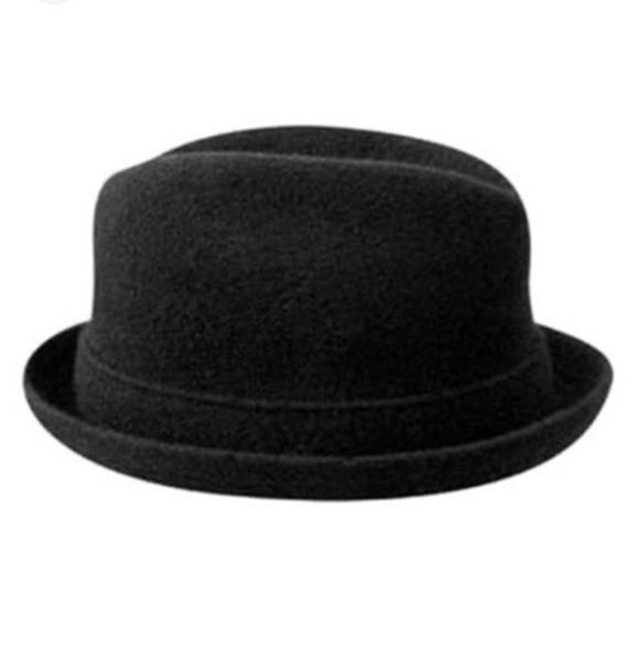 Kangol Heritage Black Wool trilby Bucket Hat Size large Very Good Condition